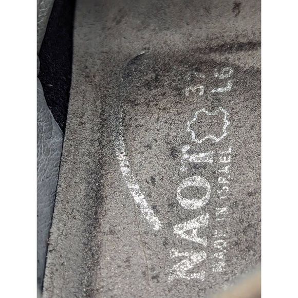 NAOT HARORE Shoes size 37 6.5 Grey Shimmer Leather - Picture 9 of 9